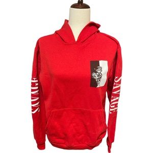 Popeye long sleeve hoodie.Super cute hoodie says SAVAGE on back and both sleeves